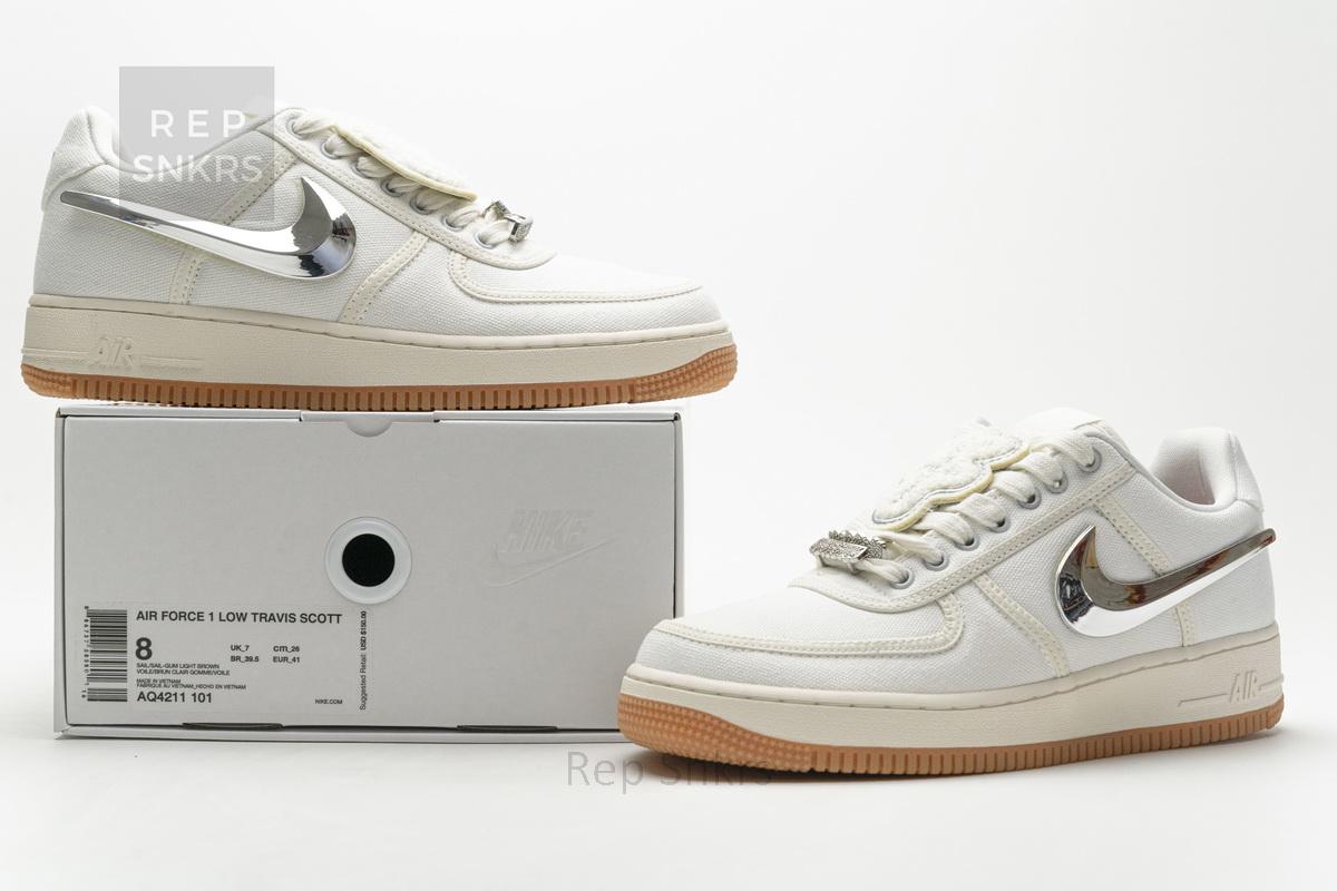 AQ4211-101 Travis Scott x Nike Air Force 1“Sail” - Image 2