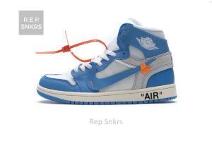 Jordan 1 Retro High Off-White University Blue Update Lace