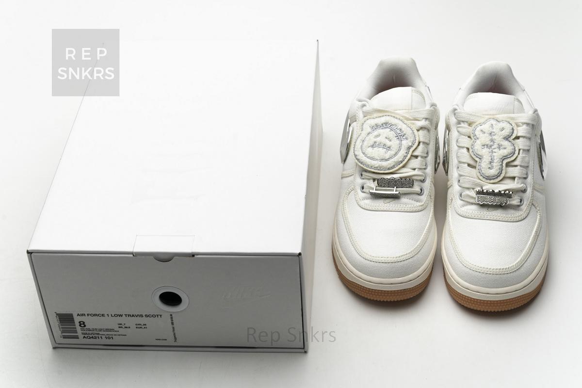 AQ4211-101 Travis Scott x Nike Air Force 1“Sail” - Image 3